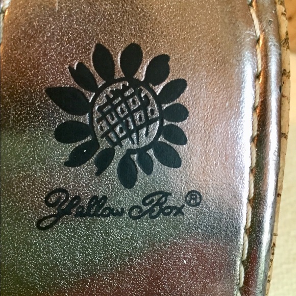 Yellow Box Wedge Sandals - Picture 5 of 8